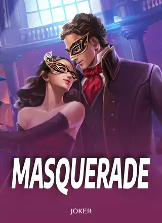 ภาพหน้าจอเกม Masquerade แสดงการออกแบบภาพหน้ากากและฟีเจอร์พิเศษภายในเกม